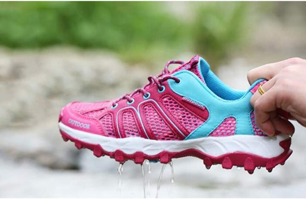 [DOUERY LTD] トレッキングシューズ メンズ 防滑 オールシーズン ハイキングシューズ バラ色 防寒 通気性 大きいサイズ