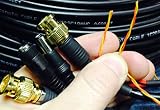 50' Black PAN TILT Zoom Compression BNC Video RG59-RS485-POWER PTZ Data Siamese HD-SDI Cable 18/2