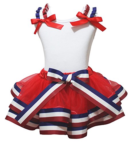 Vestido blanco de alta costura infantil con falda de pétalos británica
