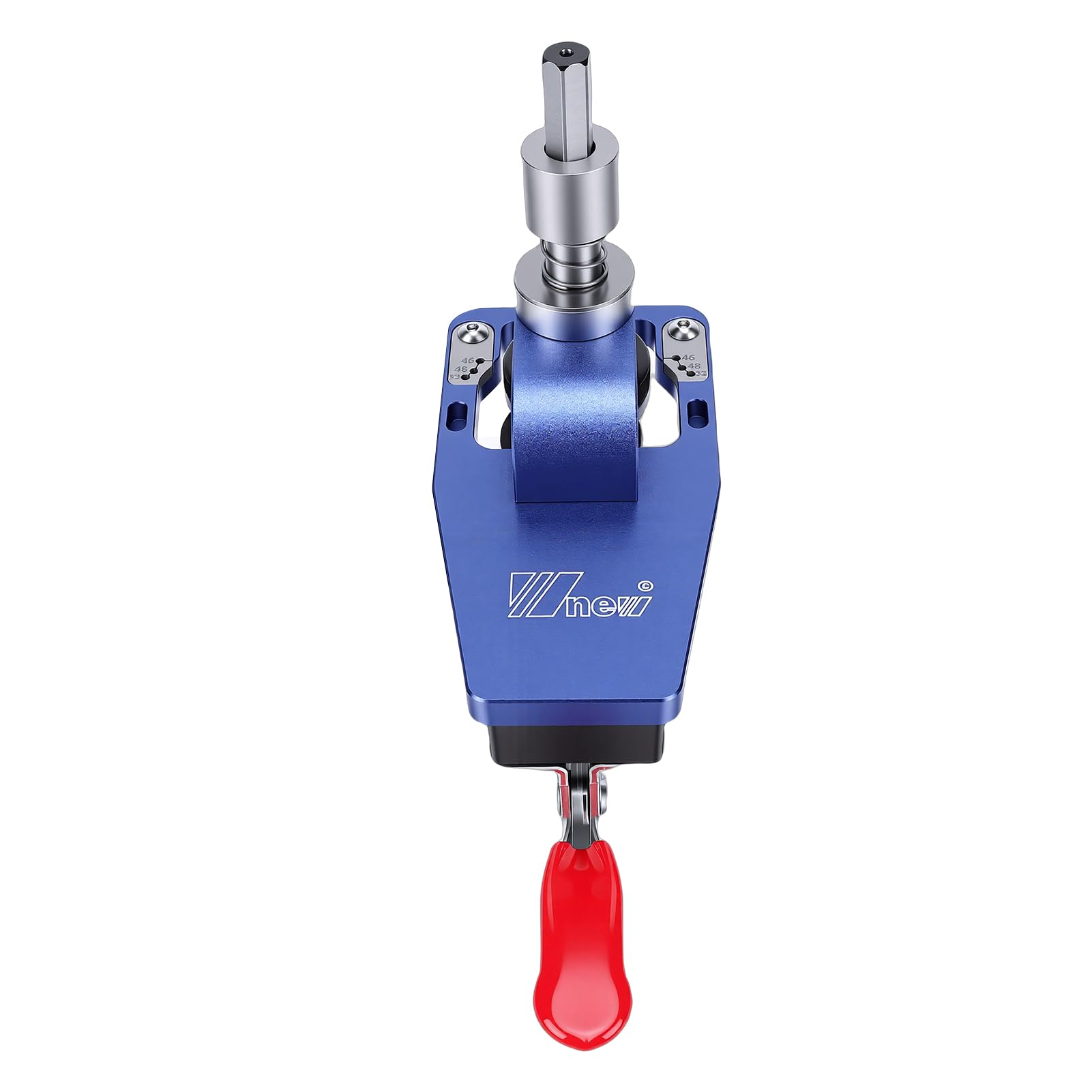 Guida per Trapano per Cerniera Regolabile in Lega di Alluminio Blu da 35 Mm, Strumento Accurato per Progetti di Lavorazione del Legno Mobili, Adatto per Cerniere di ante di