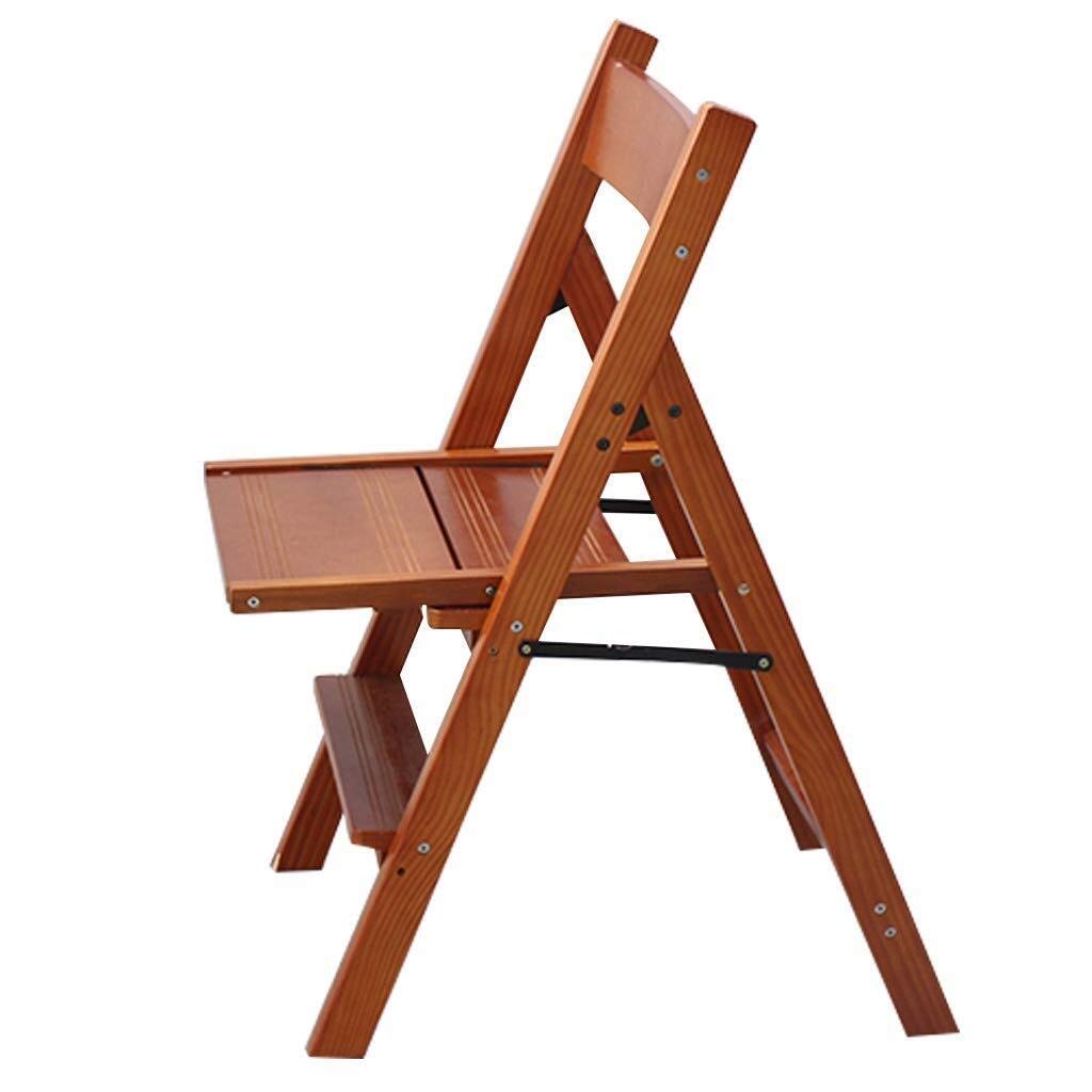 Tabouret d'échelle pliant en bois de qualité pour travaux d'intérieur