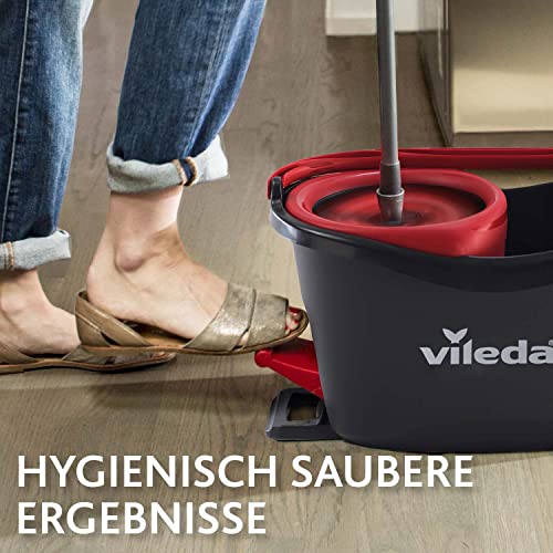Vileda Turbo Wischmopp Komplett Set mit extra 2in1 Moppkopf, Bodenwischer mit Teleskopstiel, 2...