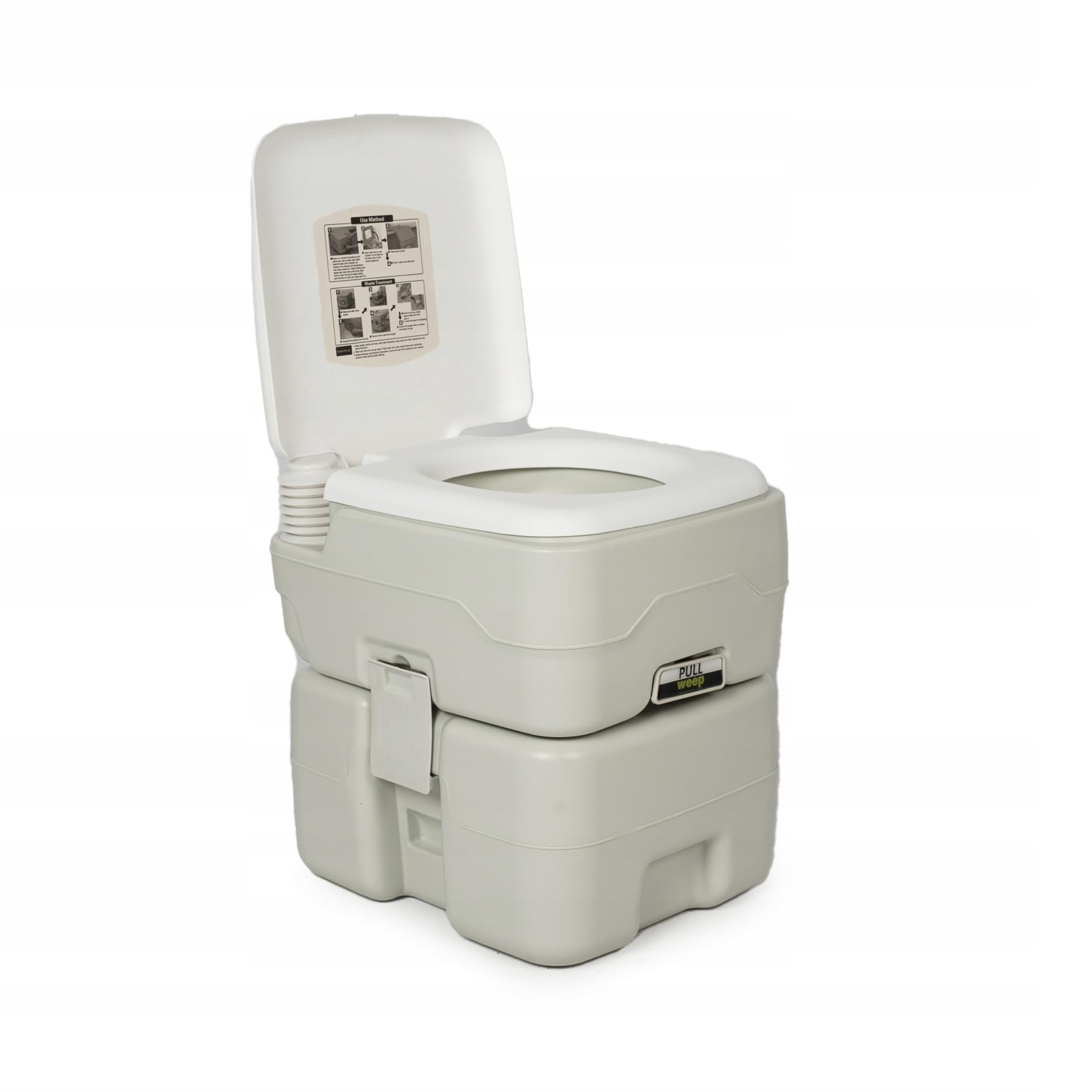 weep Campingtoilette 20L + 10L, Mobile Toilette, Tragbare Trenntoilette mit Kolbenpumpe - Trockentrenntoilette für Unterwegs Camping Garten, Leicht zu transportieren