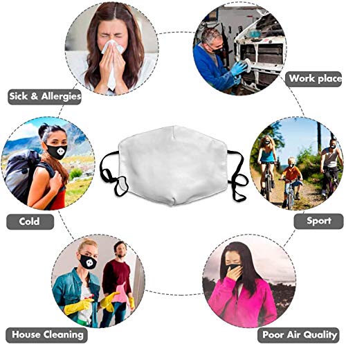 Bandana Face Mask Anti Dusk Adult Mask Comfortable Adjustable Running Track Field Sport Pattern Facial Decorations Washable Cloth Face Mask for Women Men