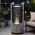 Ultym 32" H Rustic Cracked Jar Water Fountain Outdoor with LED Lights, Polyresin Freestanding Waterfall Feature, Decorative Bird Accents, Tranquil Oasis for Garden, Patio, Yard, or Porch