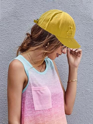 Image of Unisex Ripped Distressed Denim Ring Baseball Cap Hip Hop Vintage Dad Hat Adjustable