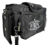 Universal my FL Baby Stroller Organizer with Cup Holders Hanging Storage Bag (Black)