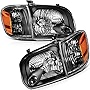 AINTIER Headlight Assembly For Toyota Sequoia 2005-2007,For Toyota Tundra Double Cab 4 Door 2005-2006 Headlamp Replacement Driver & Passenger Side