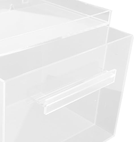 Miniatura 8 de Pilipane Caja de almacenamiento para toallas faciales, contenedor de acrílico para toallas faciales con cajón para tocador de baño