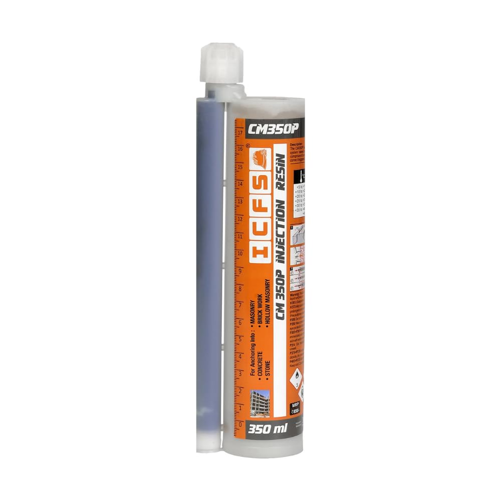 ICFS CM350P - Rebaring And Bolt Fixing Chemical Injection Mortar (350 ml) - Ideal For Secure And Efficient Applications In Construction - Pack Of 12 (B0BGH4VDMD) Amazon Price History, Amazon Price Tracker