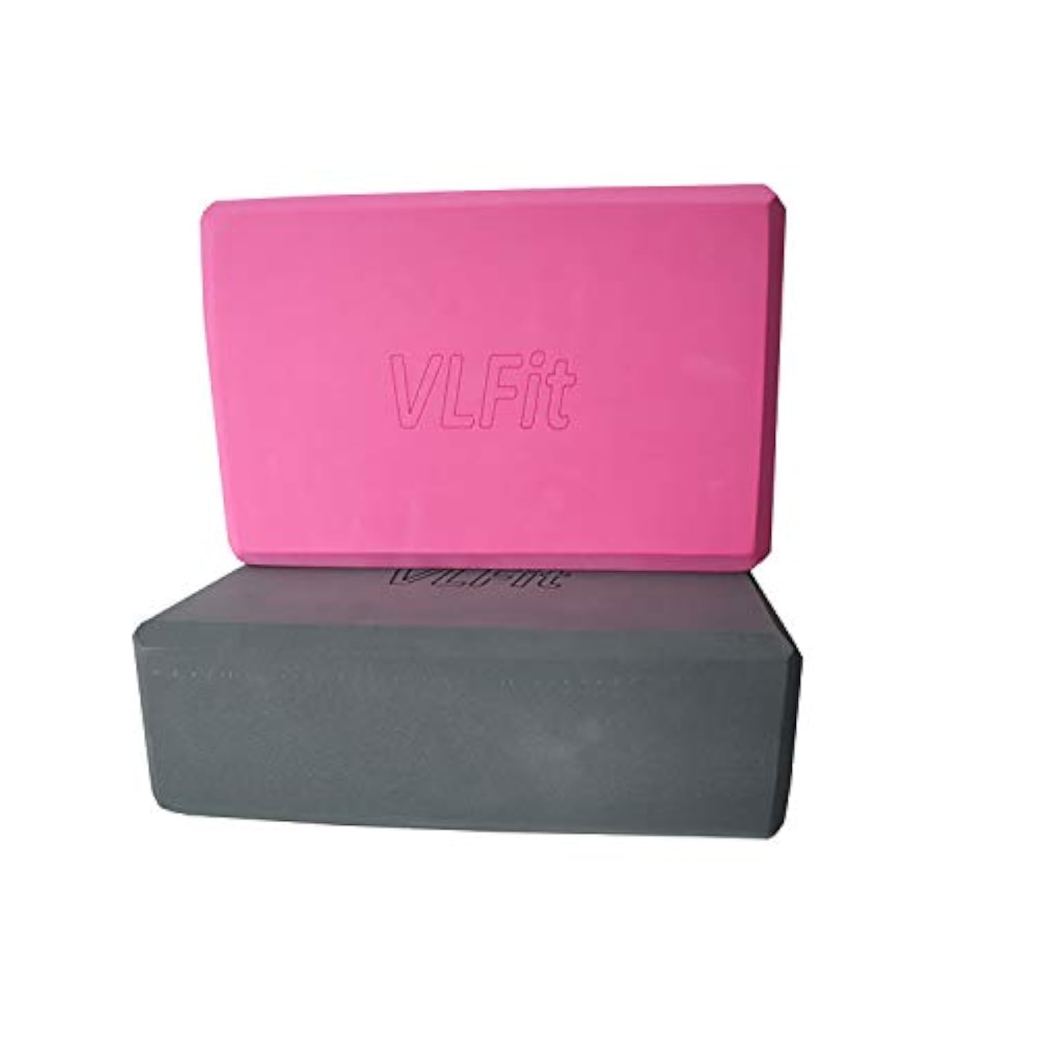 Yoga-Blöcke VLFit | 22 x 12 x 7,6 cm je Yogablock | Yogablöcke für Damen und Herren aus EVA | Klötze für Pilates - - Wählen Sie Ihre Farbe (Set mit 2)
