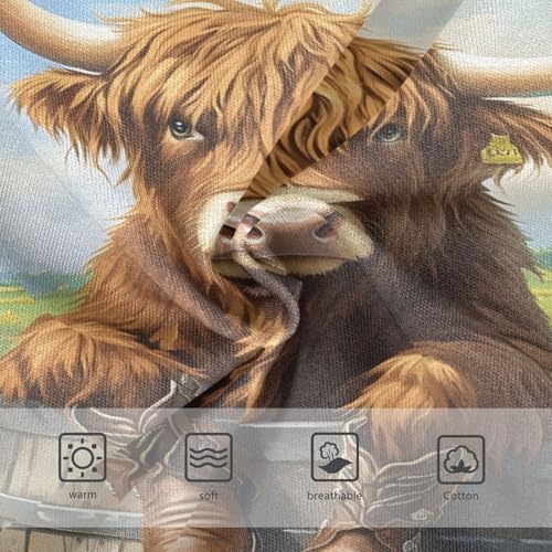 Highland Cow Wooden Barrel Boots Sunflower Toddler Girls's Underwear 2T 202b86113