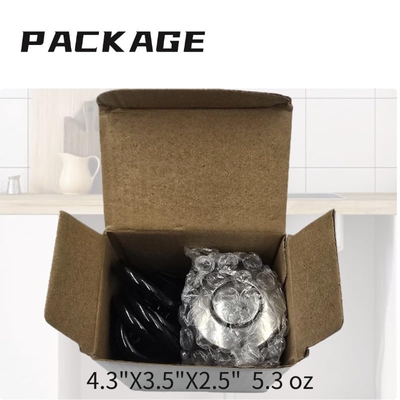 Sink Top Garbage Disposal Air Switch Button, Brushed Stainless Steel, with 6 Ft Air Hose, Chrome Plated 3.6" Long On/Off, Push Button with Brass Cover, Compatible with All Power Modules