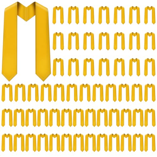 Image of Plain Graduation Stole Sash 60 Inch Unisex Adults Solid