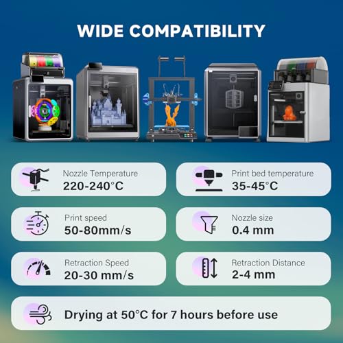 Image of YOUSU TPU Filament 1.75mm, 95A TPU 3D Printer Filament, Soft Elastic & Durable, Easy Print No Stringing, High Strength for Phone Case, Wearables & Functional Parts, Black,1kg(2.2lbs).