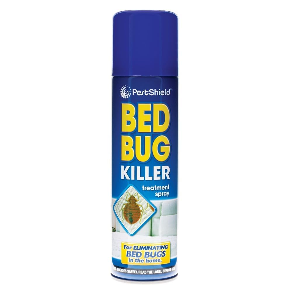 3 x PestShield Indoor Bed Bug Flea Killer Treatment Spray Carpet Mattress 200ml