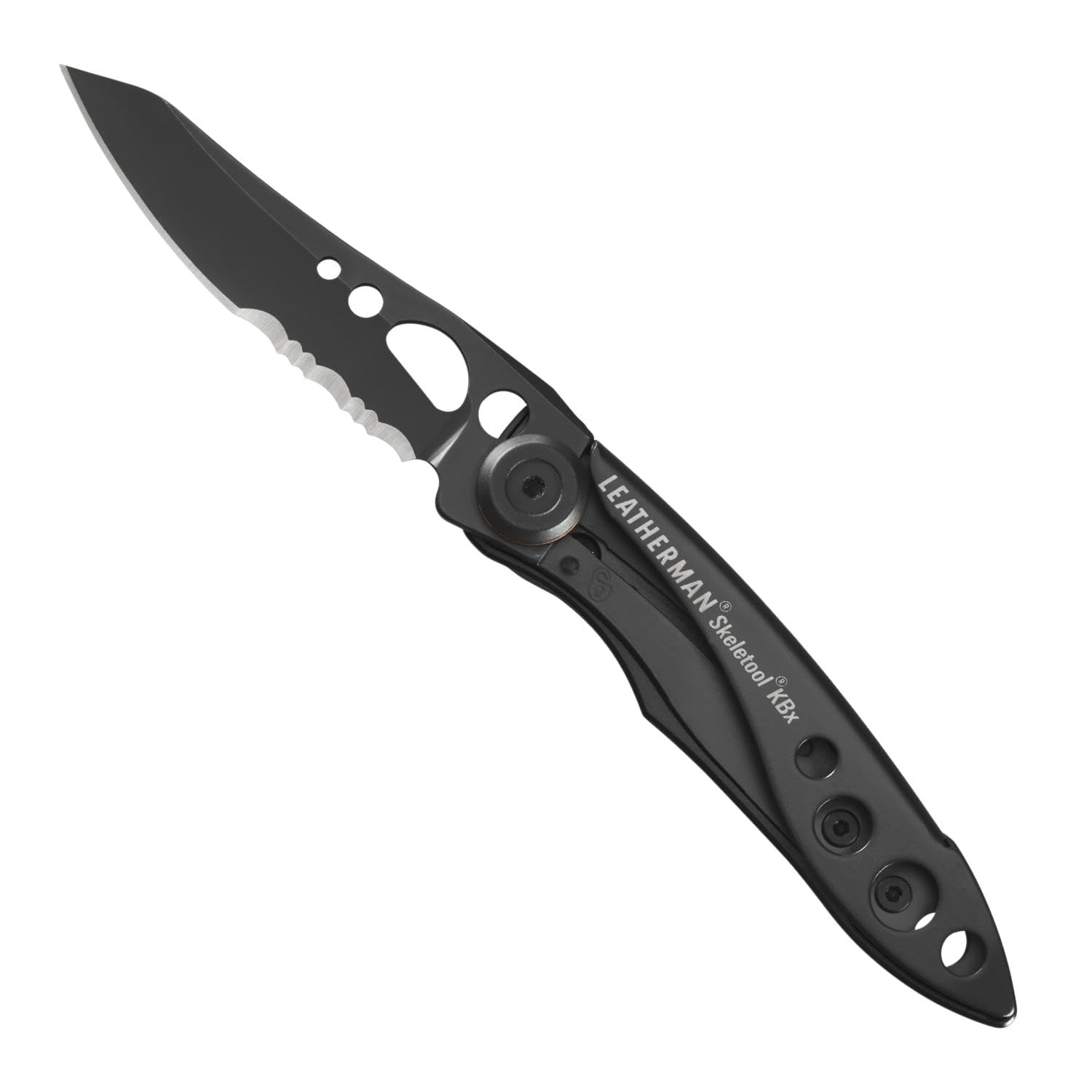 Leatherman Skeletool KBx - Versatile Combo Knife Blade, Built-in Bottle-Opener, 420HC Stainless Steel, Onyx