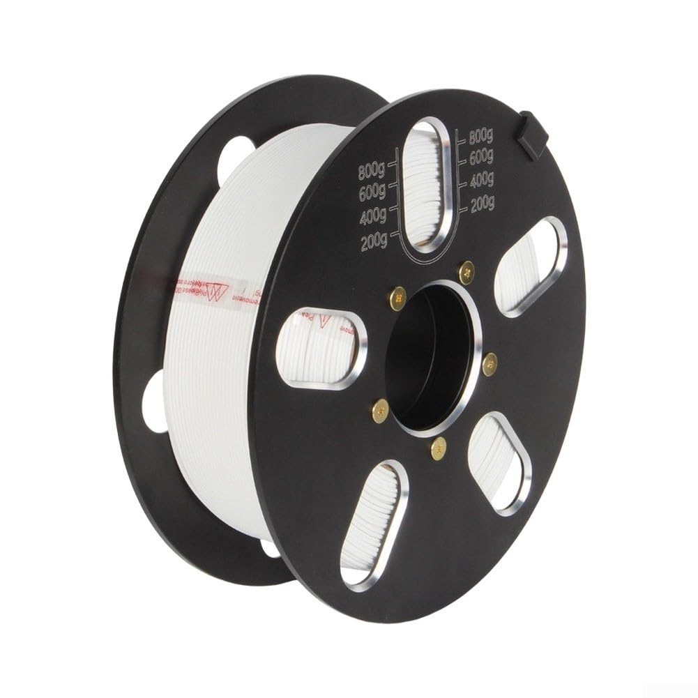 Bobina de filamento reutilizable, 1 paquete de aluminio vacío para carrete de impresora 3D, diseño desmontable resistente al calor para recambios PLA ABS, compatible con Bambu Lab