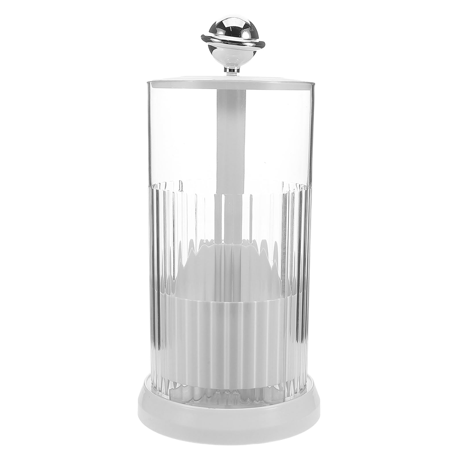 Gatuida Drehbarer Make Up Organizer mit Deckel, Höhenverstellbar, Weiß