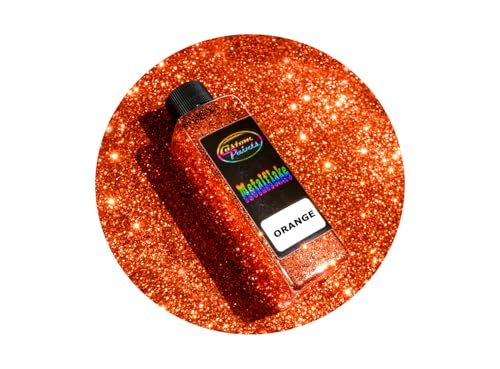 SPECIALIST PAINTS 1/2lb of Metal Flake Orange - Large 015HEX