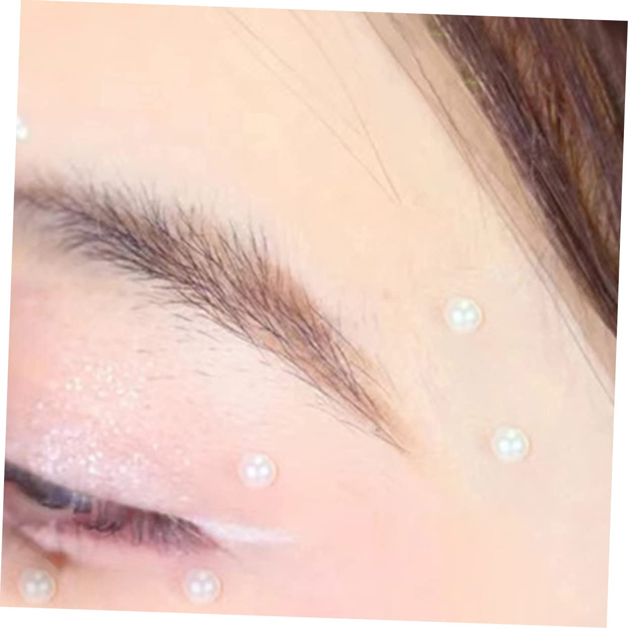 VALICLUD 4 set Gioielli Per Il Viso Perle Gemme Per Il Viso Gioielli Per Il Adesivi Di Cristallo Per Il Gemme Per Il Trucco Per Il Trucco Per Il 6 fogli*4