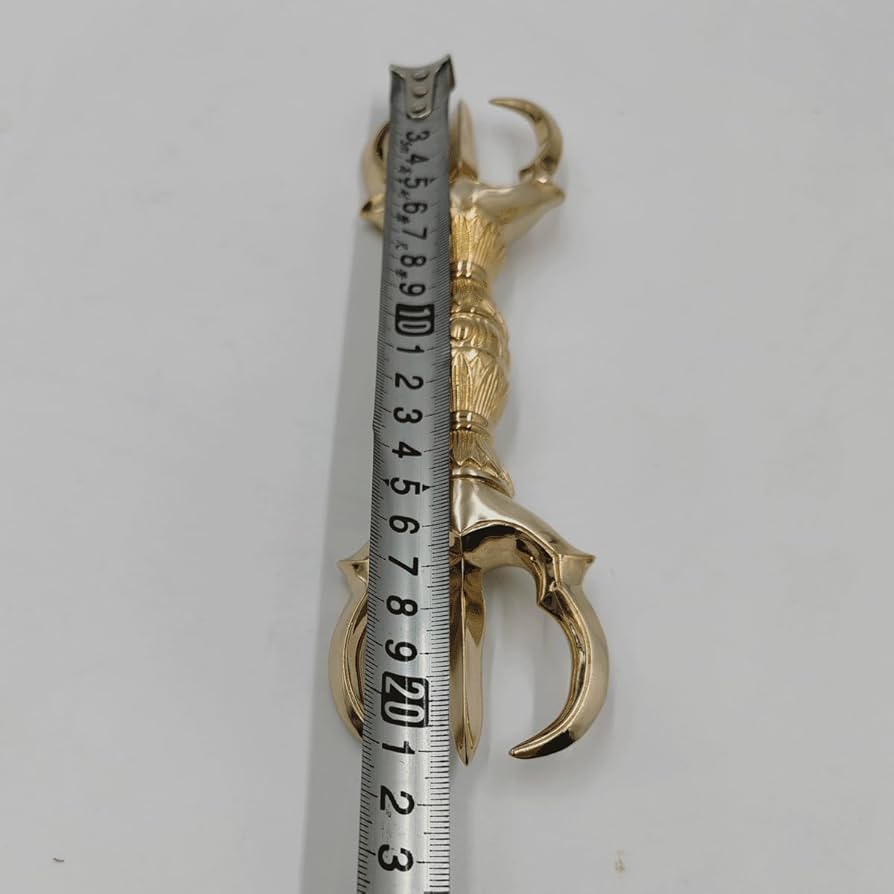 Amazon｜大々型 三鈷杵 長さ21cm 密教で使われる仏具 密教法具