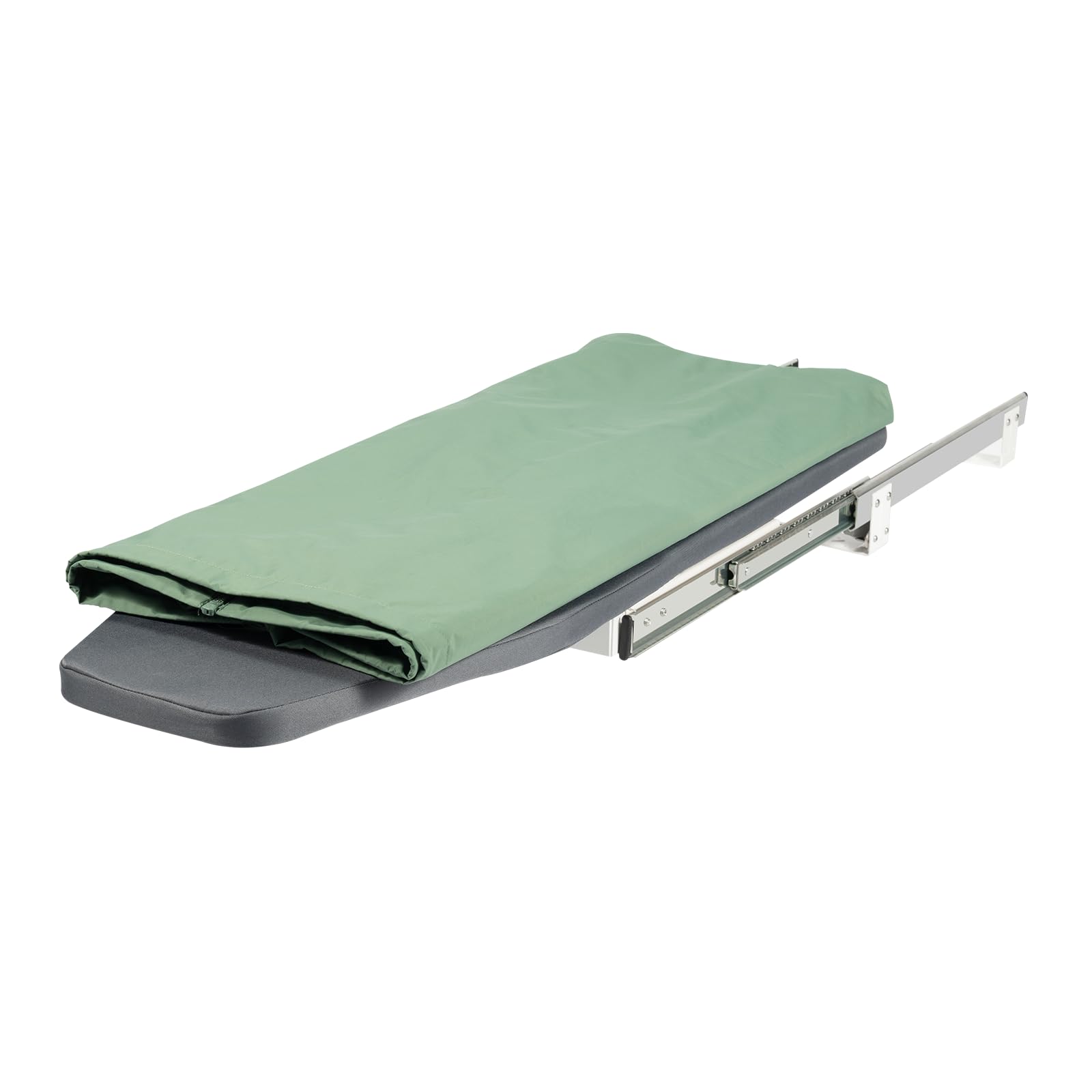 Tabla de planchar extensible, giratoria 180°, 45 kg, funda resistente al calor, ahorra espacio, 80 x 29,5 x 12 cm, color