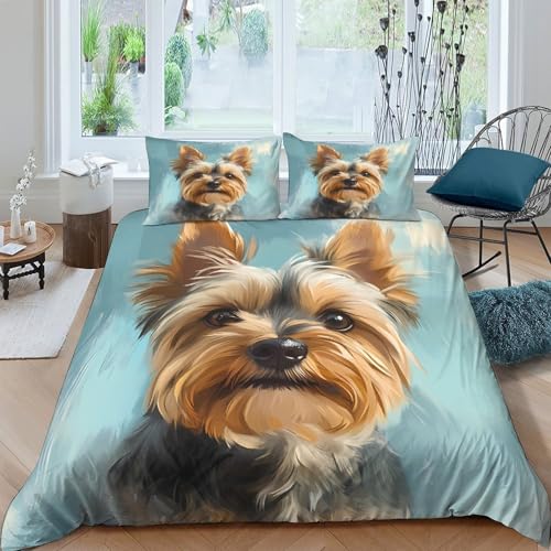 Housse de couette microfibre hypoallergique 260x220cm imprimé géographique 3D - 4