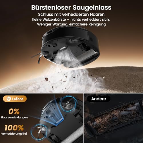 Lefant M280 Saugroboter mit Wischfunktion, 20.000Pa Saugkraft – Ansicht 5