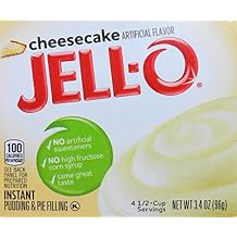 Jell-O Instant Pudding & Pie Filling, Cheesecake Flavor, 3.4-Ounce Boxes Pack of 5