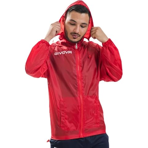 Chaqueta de Lluvia givova Rain Basico Rojo 3XL Unisex Cover