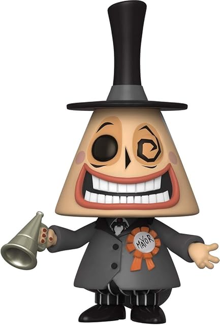 Funko - Disney Pop: The Nightmare Before Christmas-Mayor w/ MegaPhone w/ Chase Collectible Figure, Multicoloured, 48181