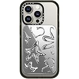 CASETiFY Snappy Card Holder Stand Compatible with Magsafe - Chrome Doodles - Silver Mirror