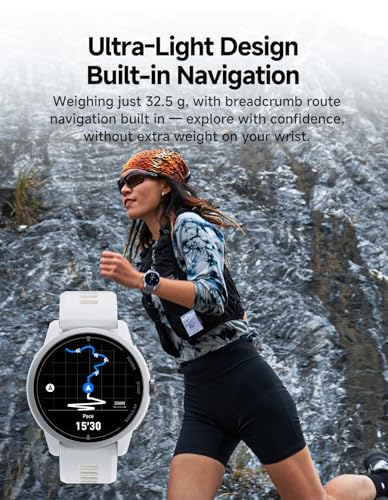 Image of iGPSPORT VeRun GPS Sports Watch, 1.32'' AMOLED Display Running Training Metrics Plan Route Navigation ANT+ Bluetooth (Gray)