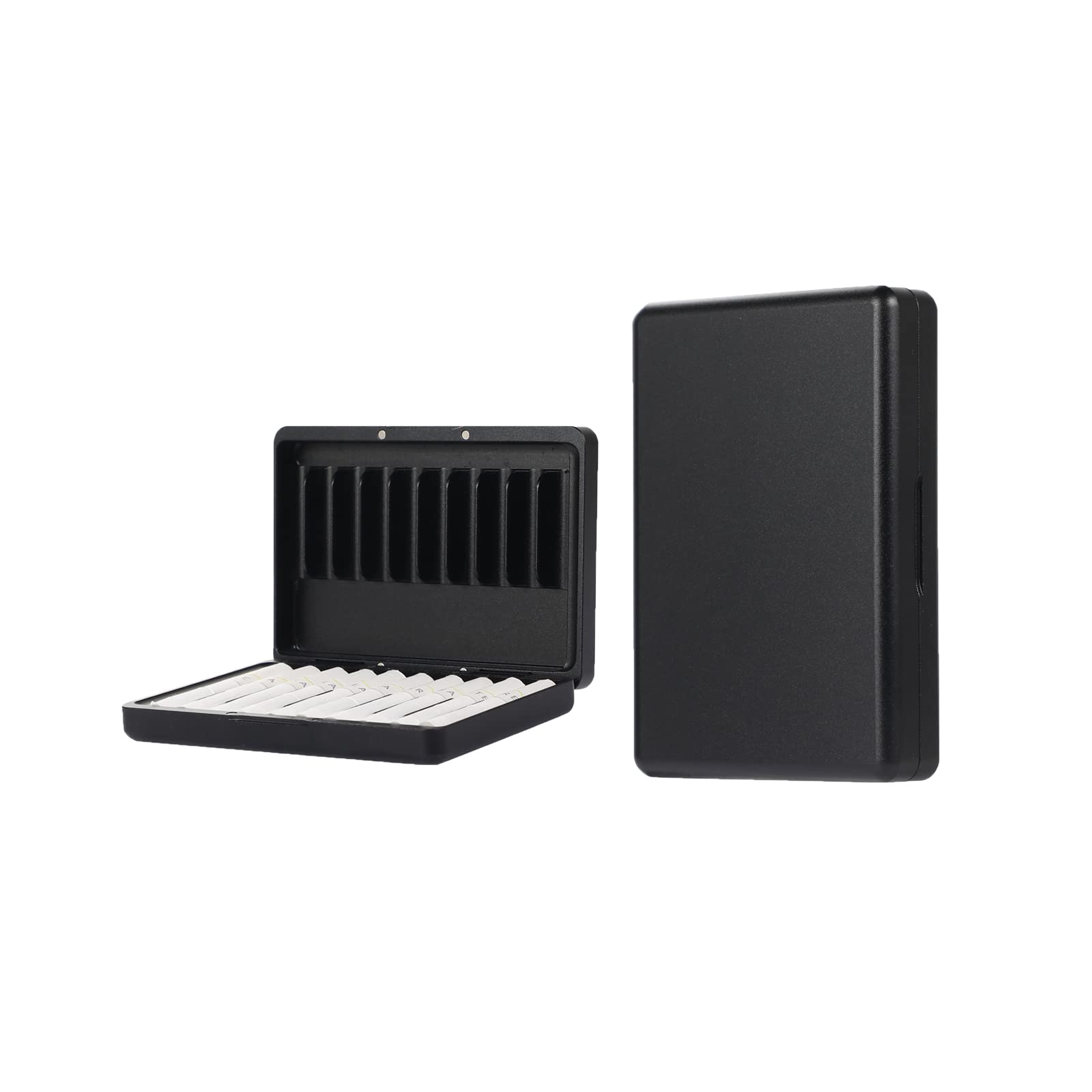 Scatola di immagazzinaggio in metallo per iQOS Heets/sigaretta, Phosyder Scatola di immagazzinaggio in lega di alluminio per iQOS Capacità 20 Heets (Nero)