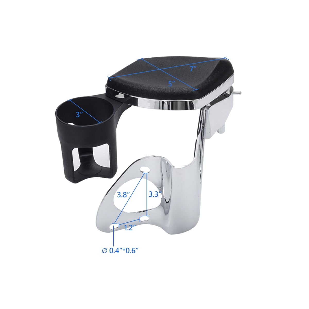 Motorcycle Rear Passenger Drink Cup Holder For Harley CVO Road Glide Ultra Limit