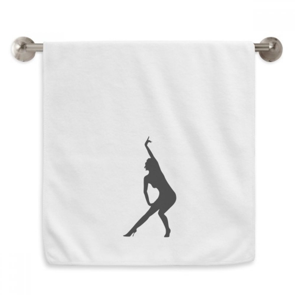 Serviette de Hot Yoga Belle Femme blanche 13x29 pouces