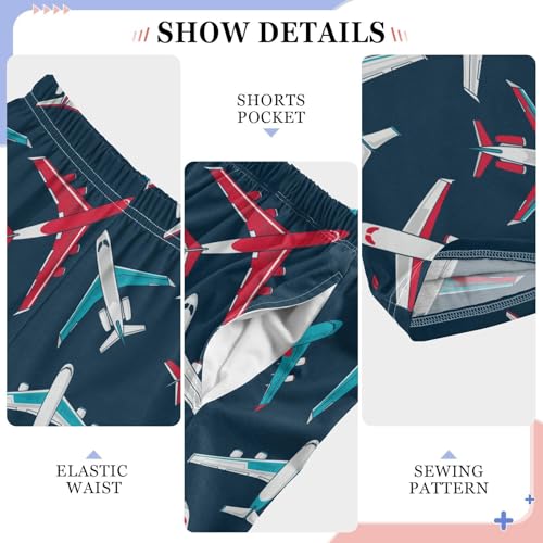 ZZKKO Airplanes Dark Blue Boys Pants for Kids Jogger Pants
