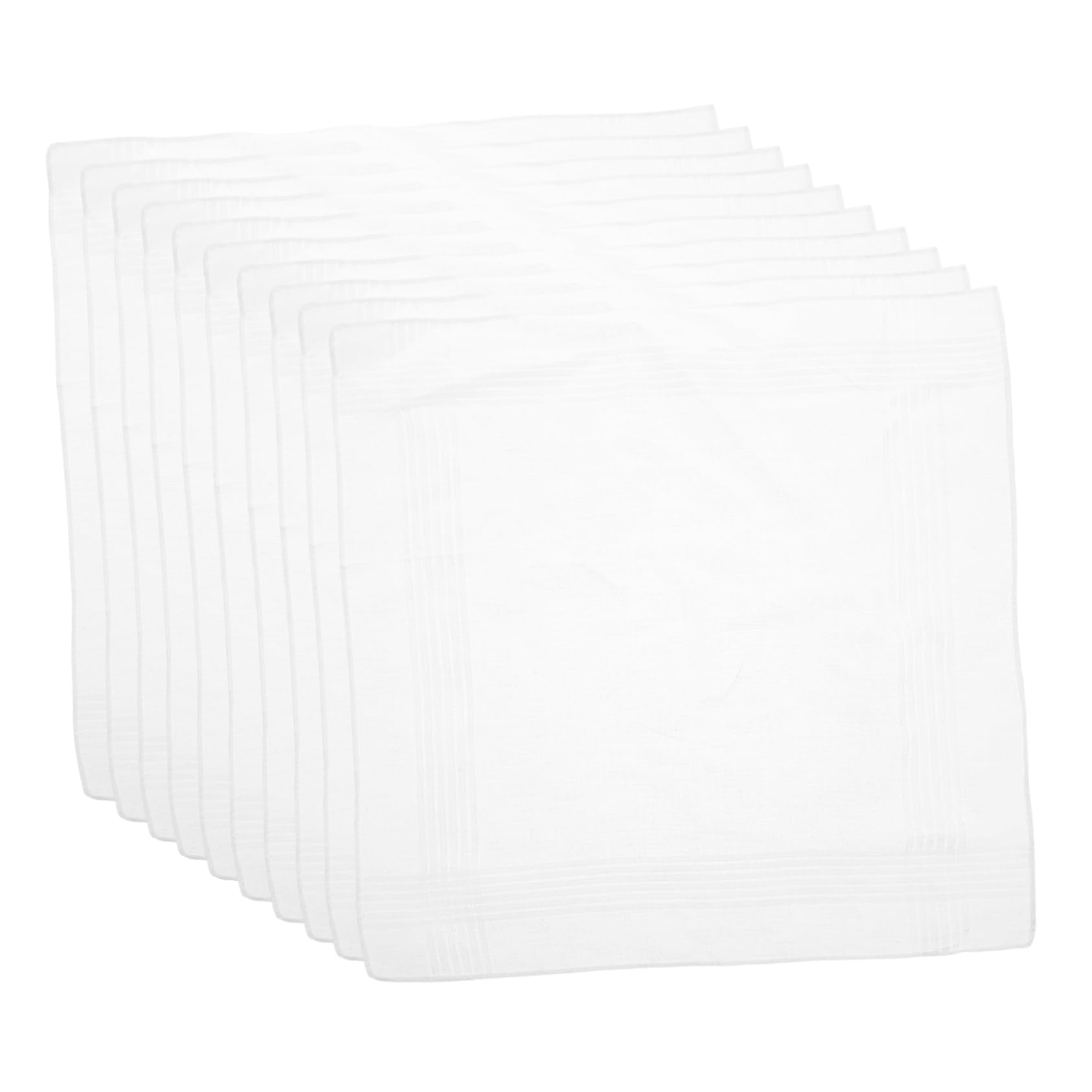 Holibanna Soft Cotton Handkerchiefs 10 Pack Artistic Tie-dye Block Printing Design for Men Women