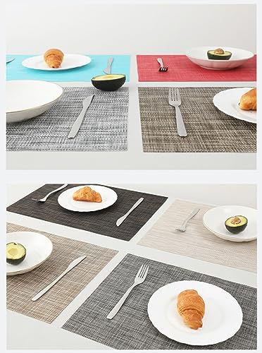 Set de table antidérapant lavable résistant aux taches pour préserver les meubles | Lot de 6 - 7