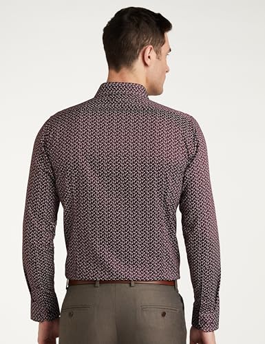 Image of Van Heusen Formal Printed Shirt for Men| Premium Cotton| Full Sleeves| Slim Fit |Breathable Fabric