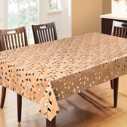 Image of Dakshya Industries PVC Waterproof Withoutlace Dining Table Cover (Size - 54X78 Inch) Rectangle 6 Seater Heat Rasistant, Chang A2