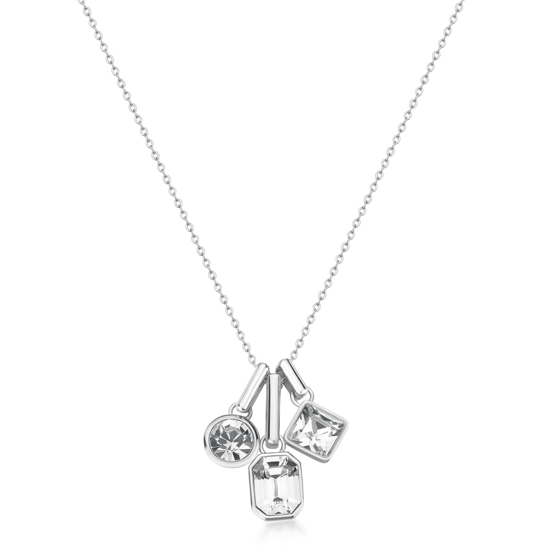 Brosway Collana Donna, Collana in Acciaio e Cristalli | Collezione Symphonia - BYM189