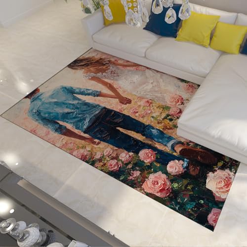 Tapis 60x120cm intérieur extérieur carpette à l'huile pour jardin - 3