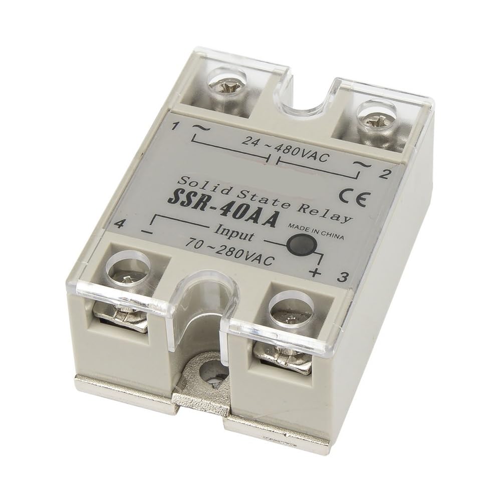 YLQUXEUV SSR-40AA single phase AC to AC 40A 480V SSR-40AA-H solid state relay 40AA SSR
