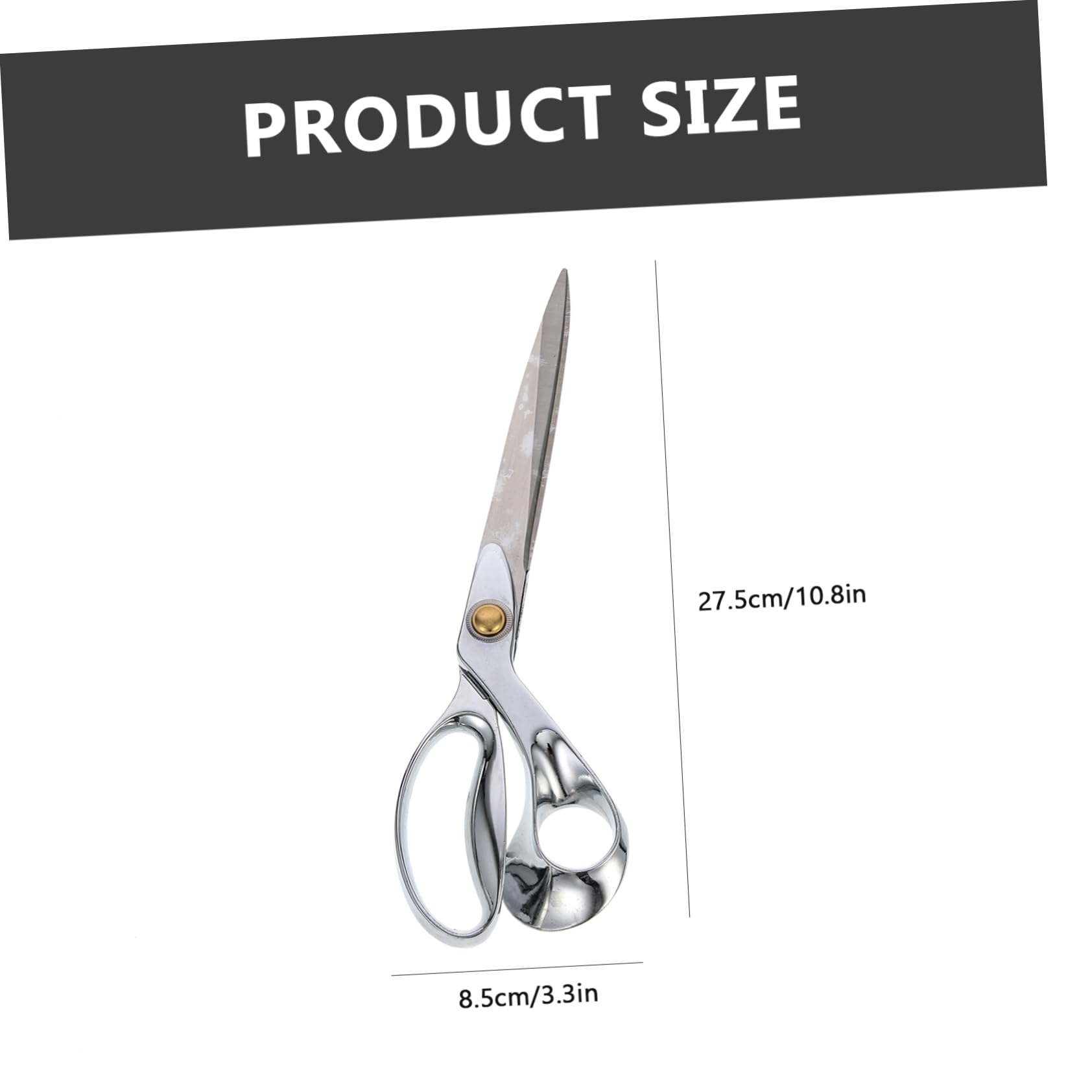 Forbici da Tessuto in Acciaio Inox, Taglio Liscio, Pratiche e Leggere, per Sartoria e Quilting su Pelle e Denim
