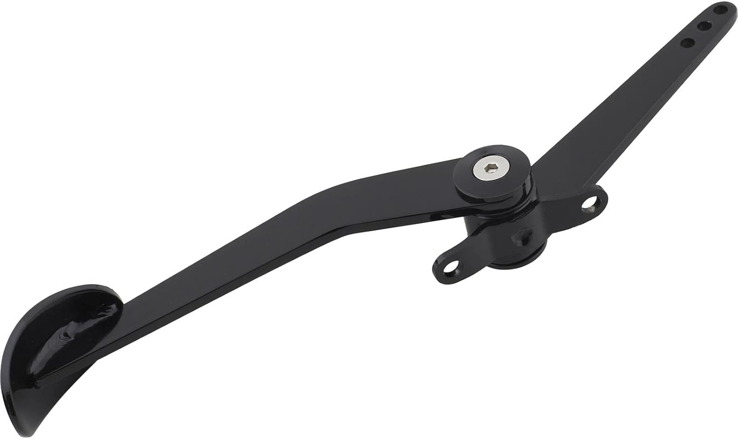 Spoon Accelerator Throttle Pedal, Black Powder Coated Steel, Splined Pivot Hub, Fits Most Vehicles, Base Width .590", Base Length 2.430", Mounting Holes Centerline 1.90"