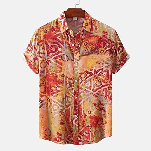 Chemise hawaïenne pour hommes style vintage imprimé coton idéal pour les soirées de plage d'été