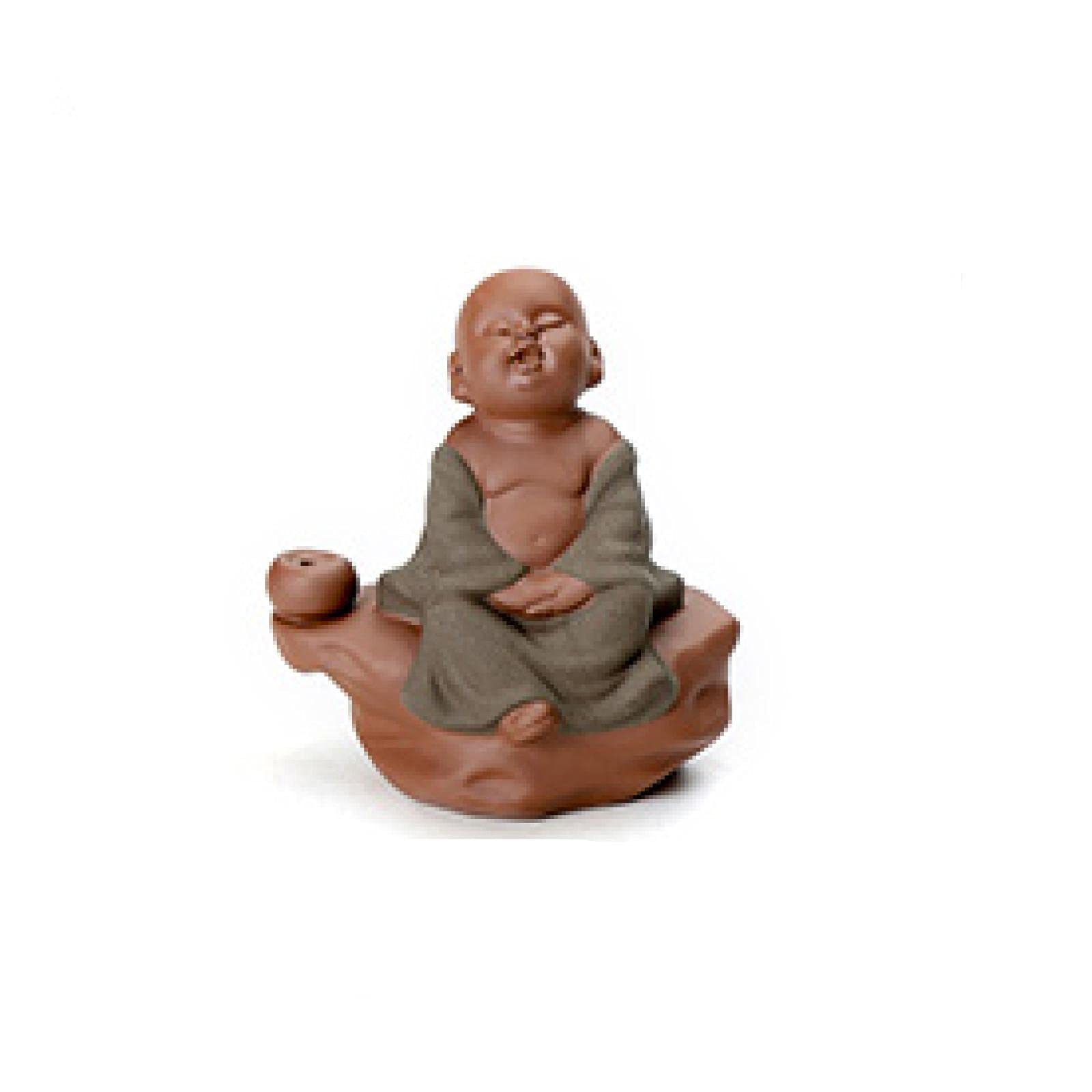 Moine en céramique pour bureau : créez un coin zen à la maison