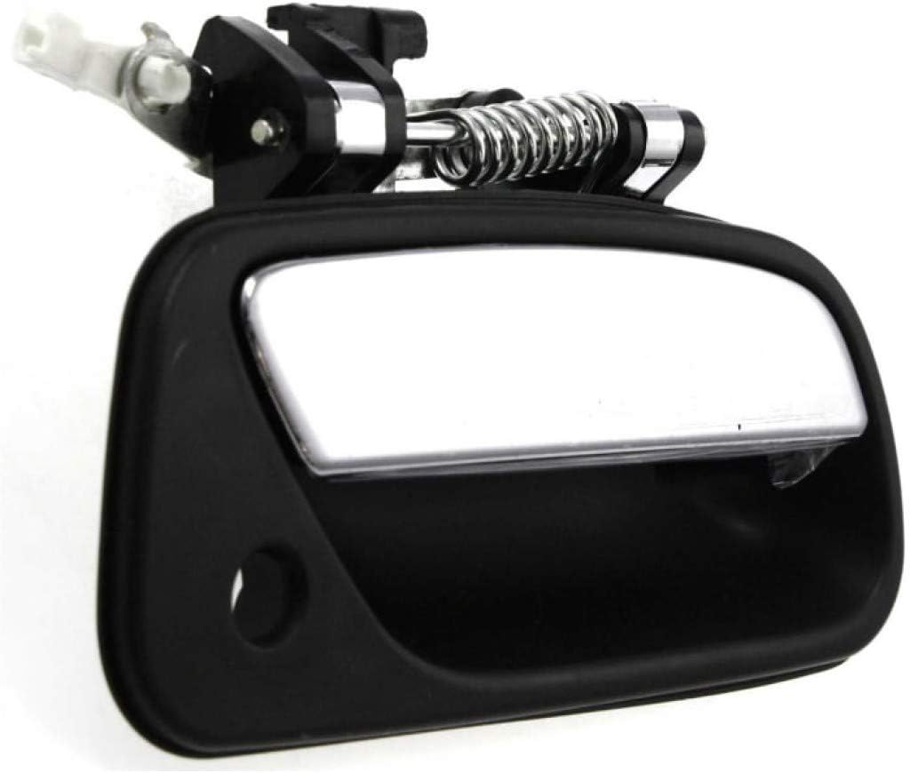 KarParts360 for Toyota T100 1993-1998 Exterior Door Handle Front, Passenger Side Black Bezel with Chrome Lever | with Key Hole | Trim:All Submodels | TO1311135 | 6921034020